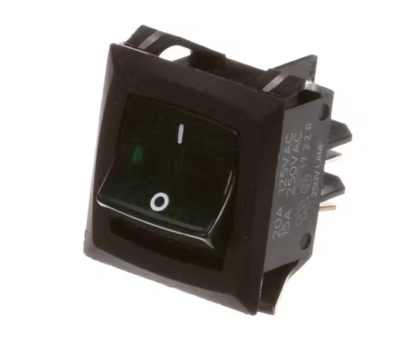 Fits BKI 20A 125VAC 15A 250VAC 17 22 R Switch, Rocker, Dpst for MDW36-5V, WDCHI, 2TSM-5024