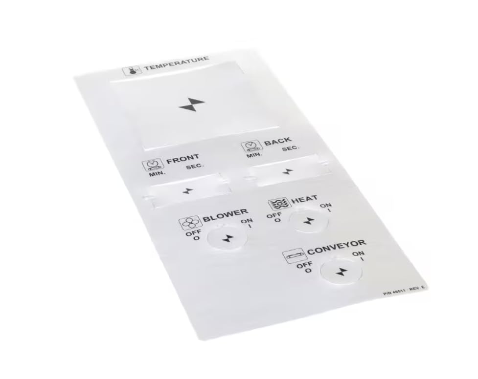 Fits Middleby 48511 REV E Decal/Overlay, Temperature for PS536GS