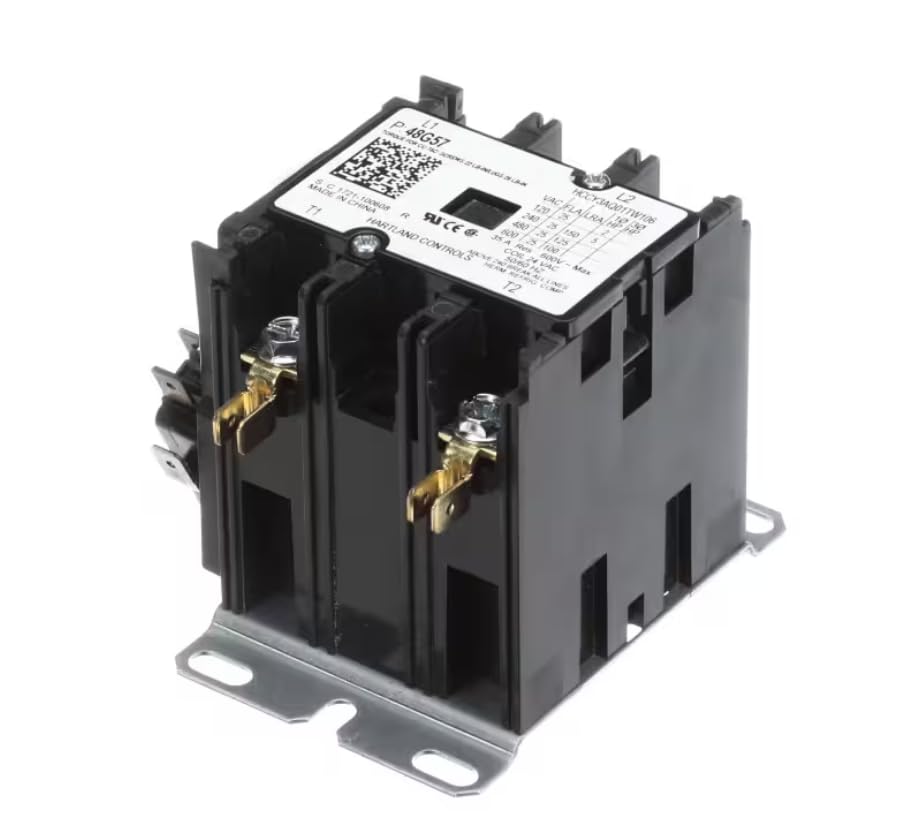 Fits Lennox 22543001 Contactor, 2 Pole with Auxiliary Contact, 24VAC 50/60HZ Coil, 25 FLA for HP21-36-230-03, HP21-36-230-02, HP21-36-230-01