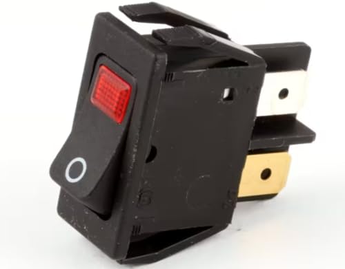 1555. 125V AC R144 Switch with Light, Rocker, DPST, 125V, 16A for CDW-3N, FDWD-1, FDWD-1X