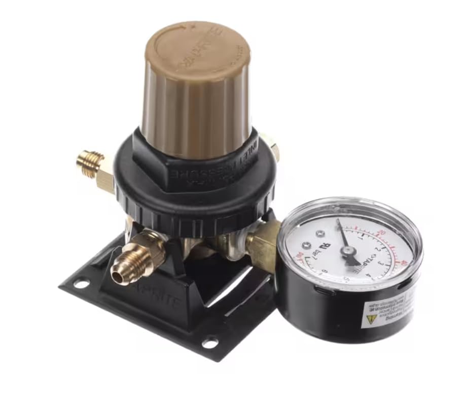 Fits Lancer 526NSN Regulator with Check, Secondary Soda, Carbon Dioxide, 500 PSI, Wall mount, 1/4 Inlet, 1/4 Outlet