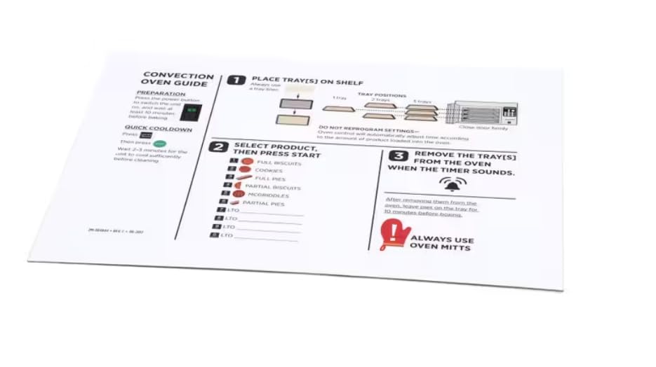 Fits Wells REV C 06-2017 Label, M4200 Guide,English/Spanish