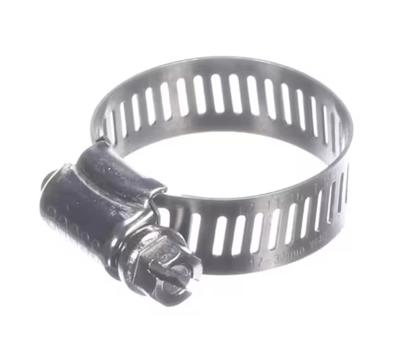 Fits Taylor 300SS 12 11/16-1-1/4 Hose Clamp, Worm Wheel, Stainless Steel