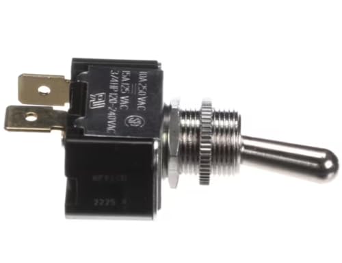 Fits Cleveland 2225 R 10A 250VAC 15A 125VAC 3/4 HP Toggle Switch, SPST, On/Off for KEP, KET-12-T, MKDT-12-T
