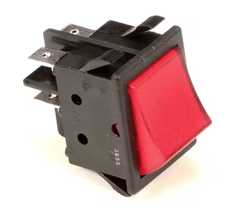 Fits Alliance Laundry Systems 36SS Switch Rocker Red Illum Dpst for UC50MX2, UC60MN2, UC60ANF