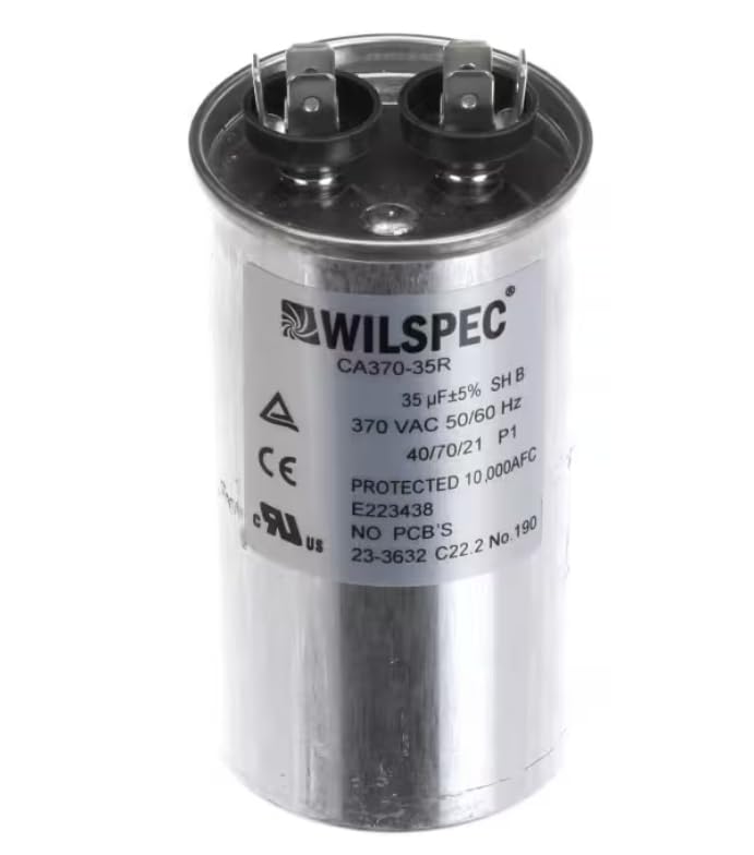 Fits Hoshizaki E223438 23-3632 C22.2 No. 190 Capacitor, Run, 370V, 35.0 uF for URC-12F, KM-900MAH, CF1A-FS