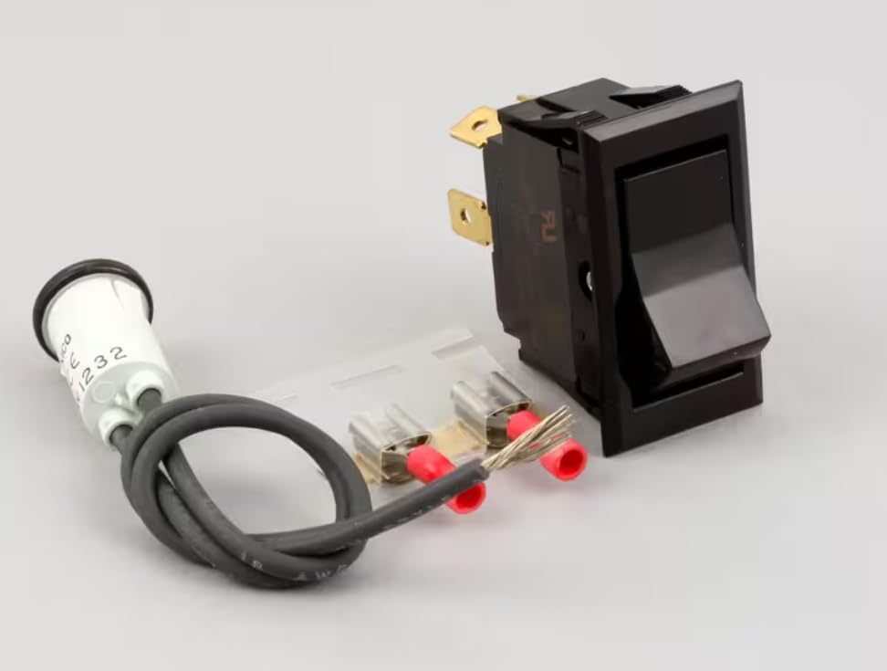 Fits CRES Cor SOLICO 1232 3W 1240 20A 125-277VAC 1HP 125VAC Switch Kit with Indicator Light, Rocker, DPST for CO151FWUA12B2081Q1, CO151FWUA12B2083Q1, CO151FWUA12B2401Q1