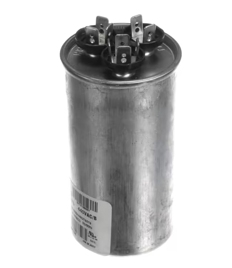 Fits York 321781250257 685 S1-CAP4405040DR Run Capacitor, 40/5uF, 440VAC, 50/60HZ, Round