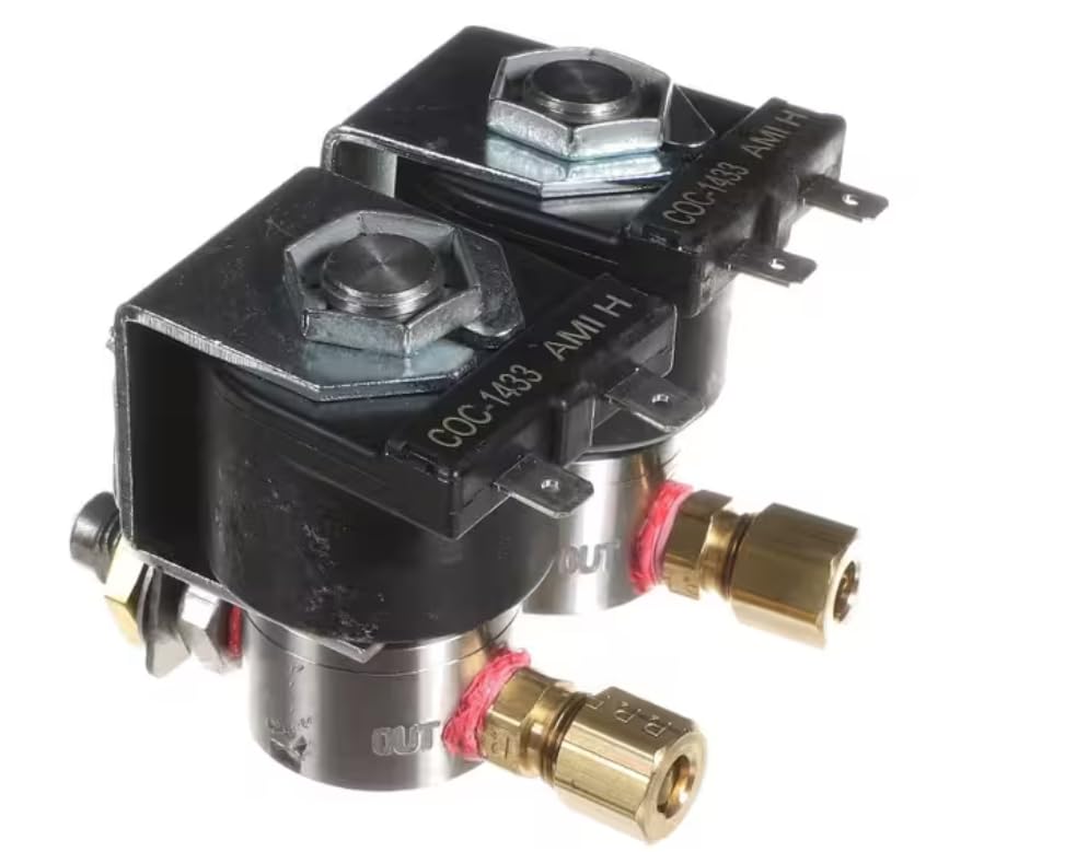 Fits Newco C2Q3070UY 120/60 ORIF 1/8 PSI 90 WATTS 10 U1713E J1225F COC-1433 Solenoid Valve Assembly, Dual, 120V, 60HZ