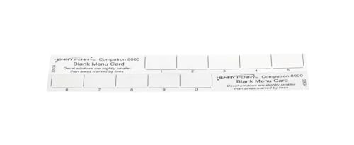 Fits Henny Penny 32634 Menu Card, Computron 8000 for 291, 591, 691