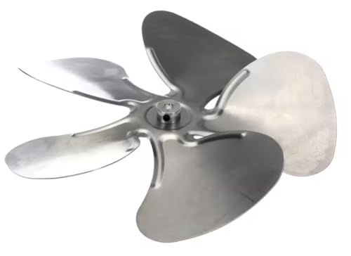 Fits Heatcraft 8221153 Fan Blade, 12", 24 Degree Pitch, 5/16" Bore, 5 Blade, CW