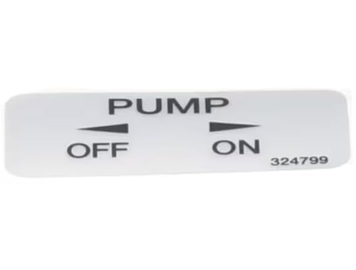 Fits Stoelting 324799 Decal, Pump, On/Off for DQO431, F431, F431-18