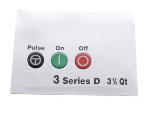 Fits Robot Coupe Blixer 3 Series D 3 1/2Qt Switch Panel Assembly, Pulse/On/Off for Blixer 3D