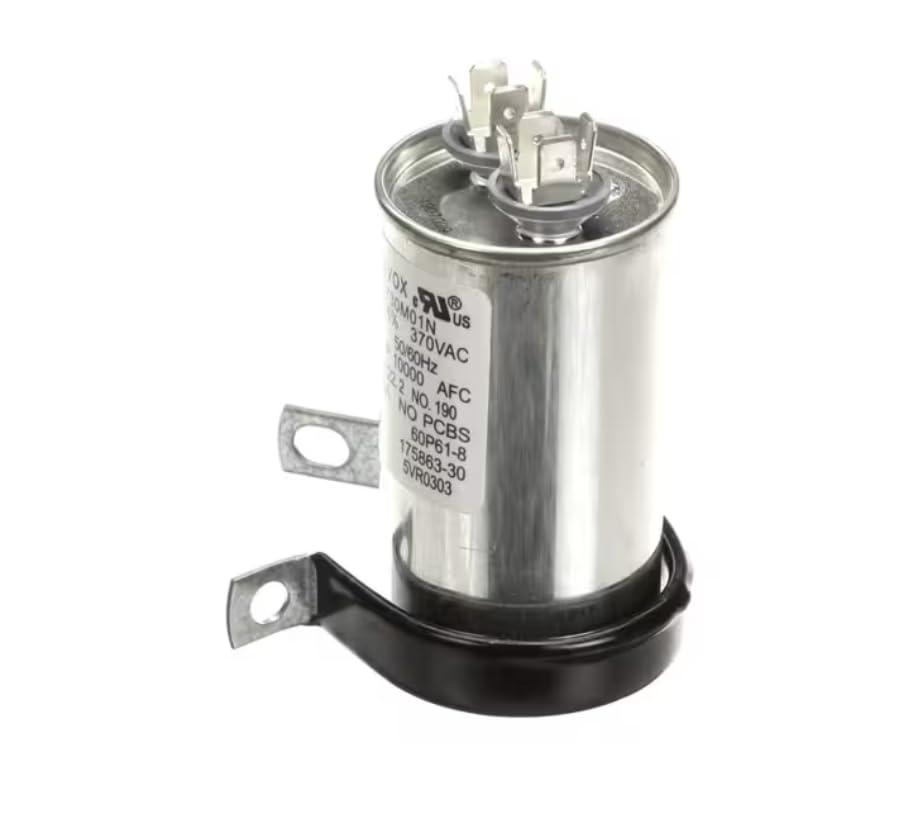 Fits Globe Z23S3730M01N 1928 O34964 60P68-2444 60P61-8 175863-30 Capacitor with Clamp, 30uF + 6%, 370VAC, 50/60HZ for 131X-WS, CP13, S13