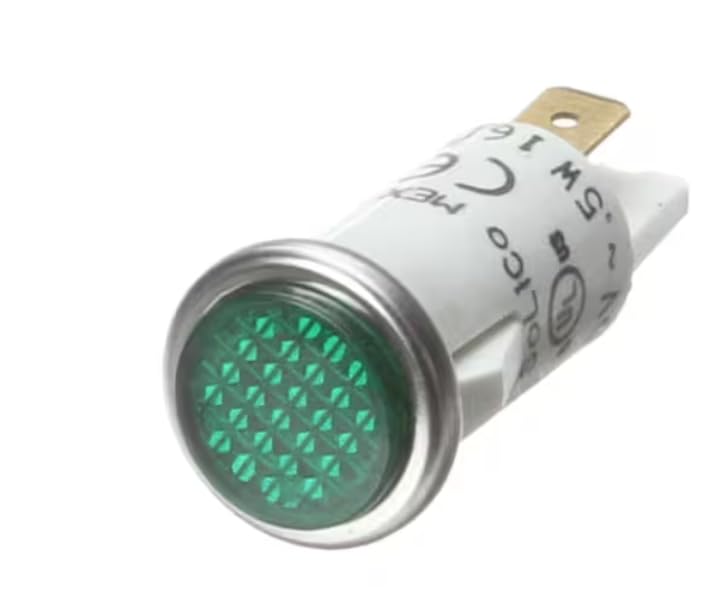 Fits AccuTemp 1607 5W Indicator Light, Green, 250 Volt, 5 Watt for S SERIES, S6 SERIES, S3 SERIES