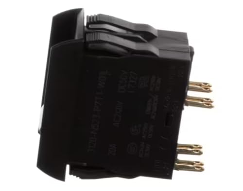 3120-N523-P7T1-W01L I 7327 Rocker Switch/Circuit Breaker, 20 Amp