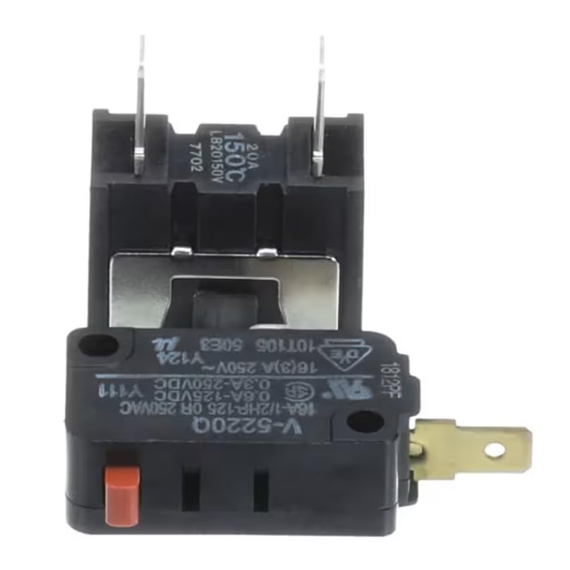 V-52200 10T105 50E3 16A-1/2HP-125 250VAC Switch, Monitor with Ceramic Fuse, 20 Amp for CGLMV169HBA, CGLMV169HSA, CGMV173KBA