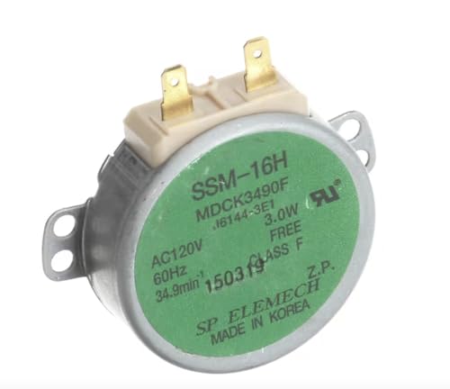 Antenna Motor MDCK3490F 120V 60Hz 3W Class F – Fits Panasonic NE-1757R, NE-1022F, NE-1252 Microwaves (J6144-3E1)