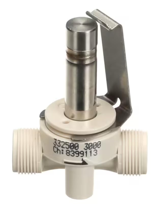 Fits WMF 332500 3000 Ch 8399113 Valve, 2/2, NW 2.5, Stroke .75, No Solenoid for 5000S Plus, Bistro, 1200F