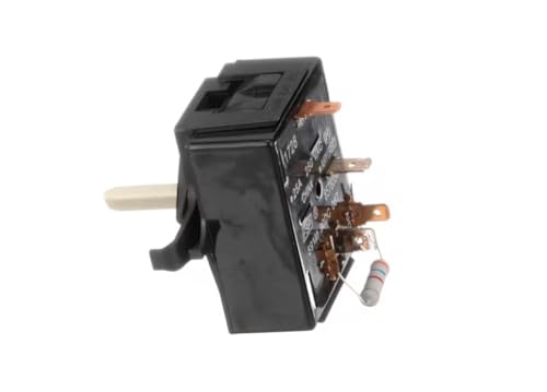 Fits Whirlpool 1728 067 1002 Switch, Temperature Control, 4 Position, Rotary, Dryer for 7EWED1730YW0, CED137HXQ0, CED137HXW0