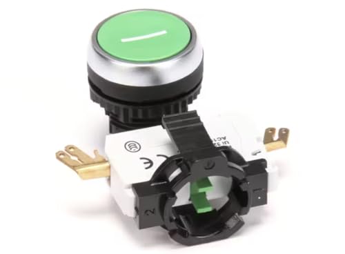Fits Robot Coupe 60947-5-1 Ith 10A Ui 320V AC AC15 240V 3A Switch, Pushbutton, Green Knob for R8, R10U, R18