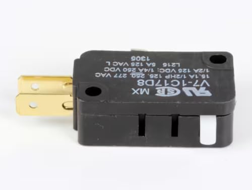 Fits Taylor 15.1A 1/2HP 125,250, 277 VAC 1/2A 125 VDC 1/4A 250VDC L215 5A 125 VAC L 1305 Microswitch, Plunger, SPDT, 125-250 Volt, 15 Amp for 358