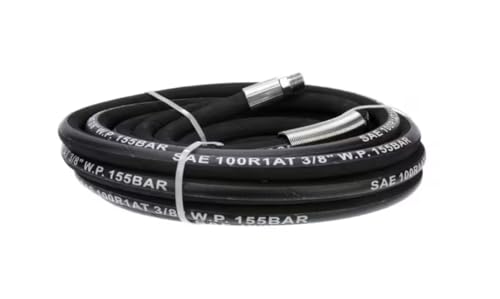 Fits T&S Brass 100R1AT Hose, Black, Medium Pressure, 3/8" x 35' for 5HR-232, 5HR-232-01-A, 5HR-232-09-A
