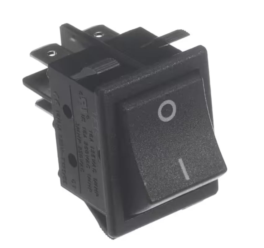 Fits CRES Cor 163S 16A 125VAC 18A 250VAC 3/4HP 16(4) A T125/55 Switch, Rocker, DPST for H138NPSCDOM2, H138NPSCDOM3