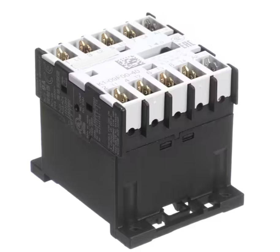 Fits Rational EC60947-4-1 VDE0660 GB14048.4 AC3 9A 93B2 A600 Q600 Contactor, 4 Pole with Auxiliary Contact, 220-230 50HZ - 230-250V 60HZ Coil for CM101G, CM102G, CM201G