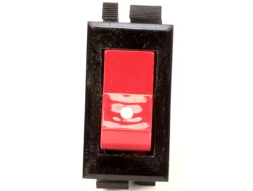 Fits Bloomfield 10203 15 41 R Switch, Momentary, Black with Red Rocker for 8781A, 8742, 9102A