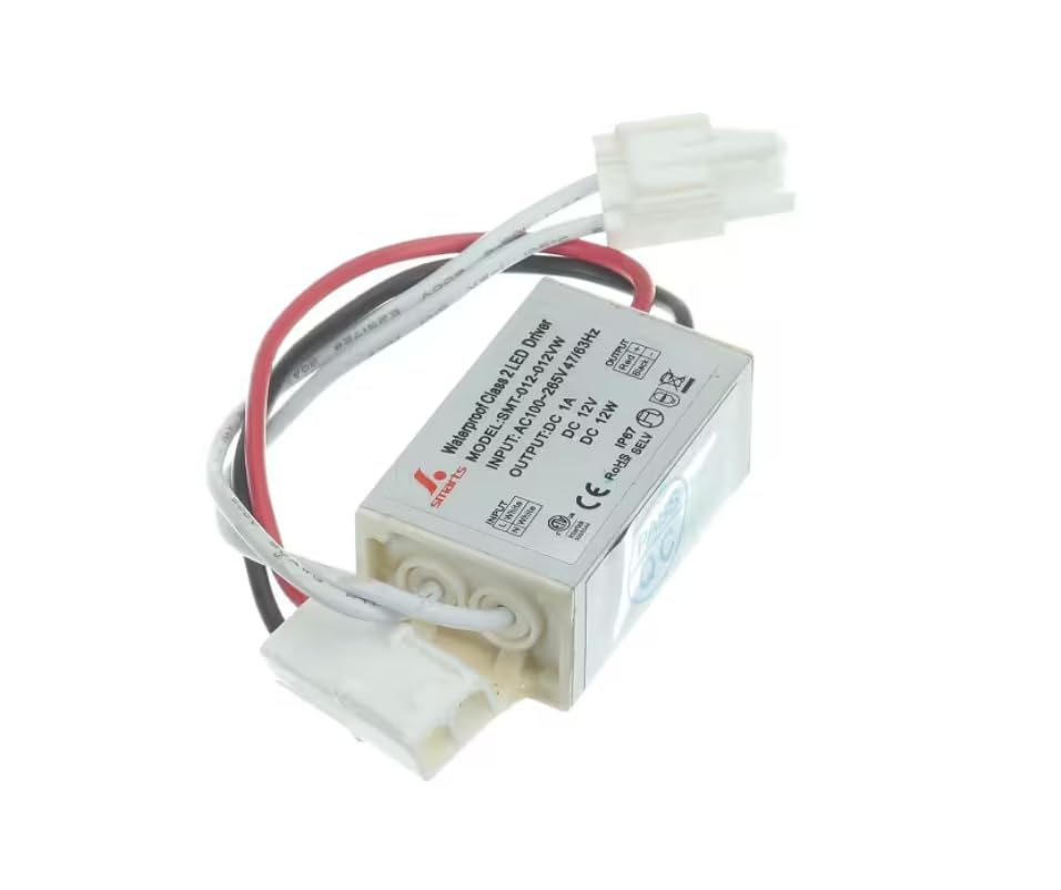 Fits Turbo Air SMT-012-012VW 47/63HZ LED Driver/Power Supply, 100-265VAC Input, 12VDC Output, 50/60HZ, TGF-5SD-N, TGM-5R-N for XBB-1SB-N6, XBB-24-48SB-N6, XBB-24-60SB-N6