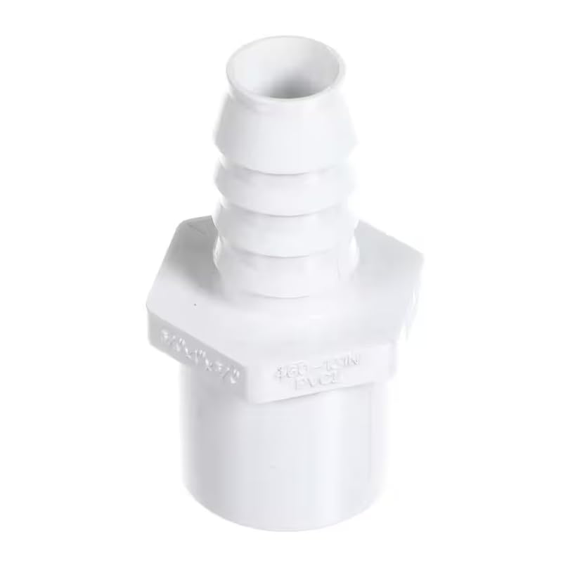 Fits Structural Concepts SCH 40 D2609 GCIN 2 ADAPTER PVC 1 IN SPIG TO .75 BARB
