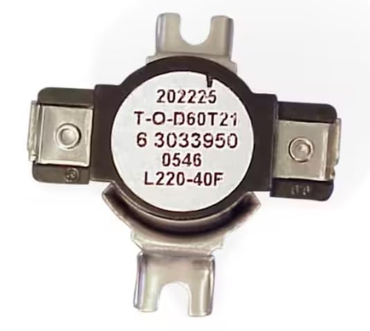 T-O-D A2022 Hi Limit Thermostat, L220-40F, Dryer for CDG4205AWJ, CDG4205AWW, DG106