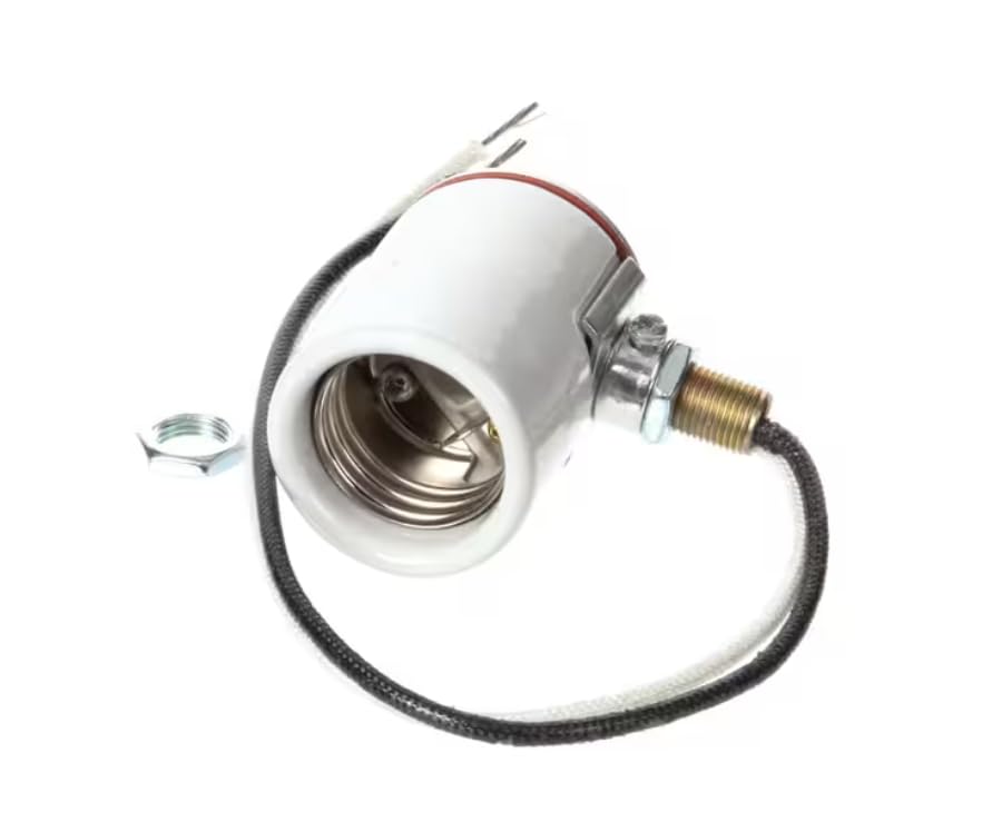 660W 250V Lamp Holder, Single, with 12" Leads, LDS, 200C for FDWDE
