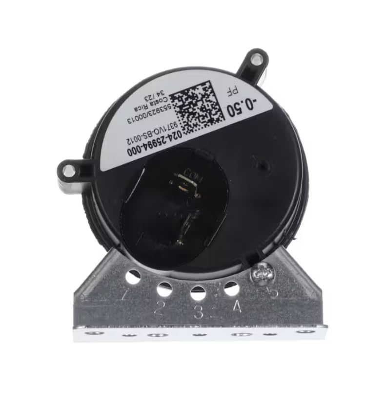 Fits York 553923/00013 34/23 Air Pressure Switch with Mounting Bracket, 0.50" WC PF for DGU10014UB, GUD10014UB, DGU10014UA
