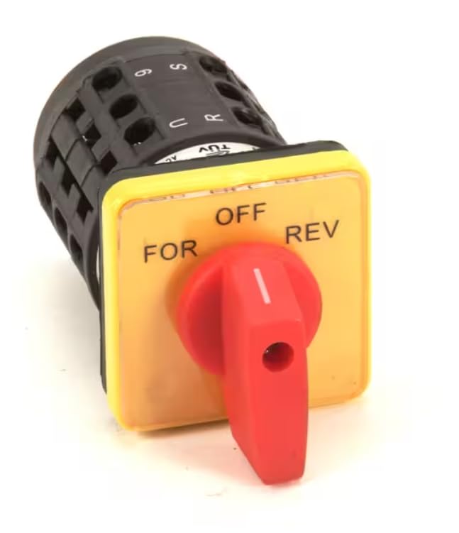 EN60947-5-1 Switch, Off/Forward/Reverse, Rotary, MIN0012/22 for 40743, 40744, MIN0012
