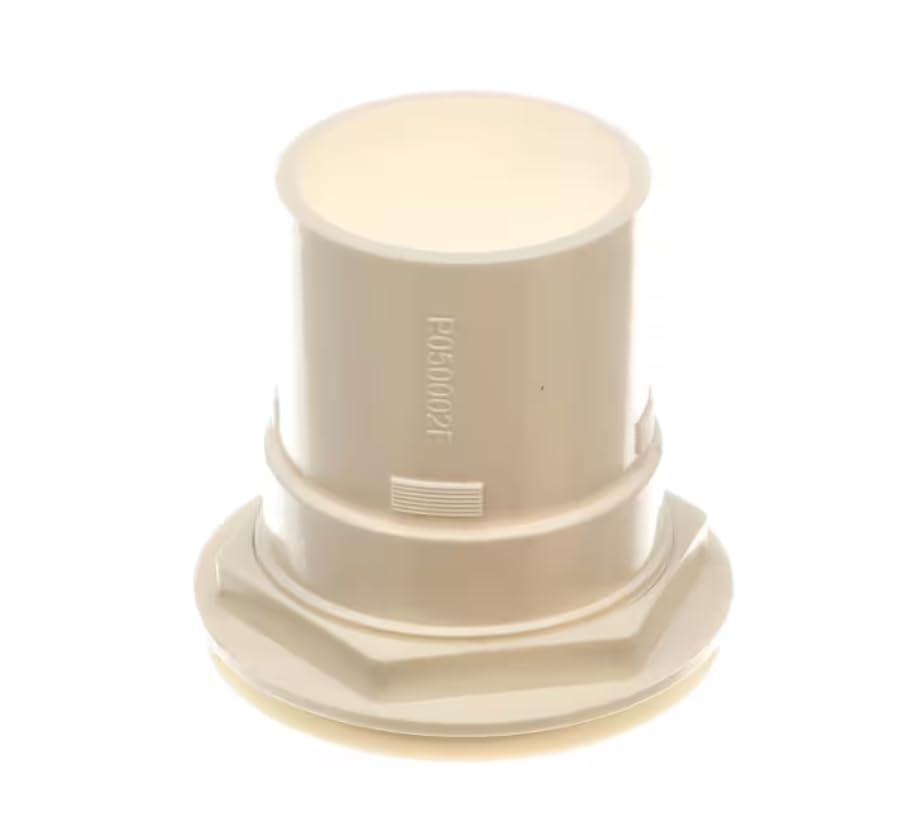 Fits Hillphoenix P05002E Drain Flange, White Plastic