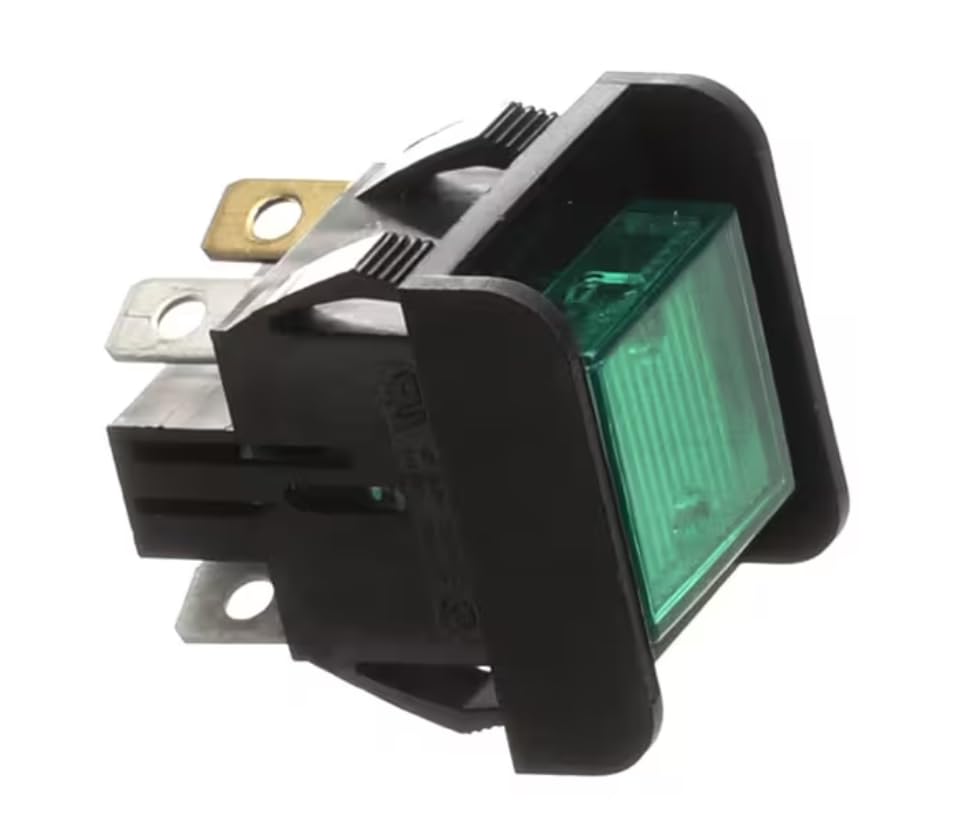Fits Wilbur Curtis WC 149 Switch, Push Button, Green, 120V