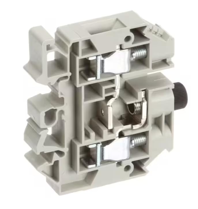 60947-7-3 10/Si U 250V 10A 600V 15A 16-6 AWG Fuse Terminal, 6.3 amp for CTX4-10EVH, CTC20-10G, CTP20-20E