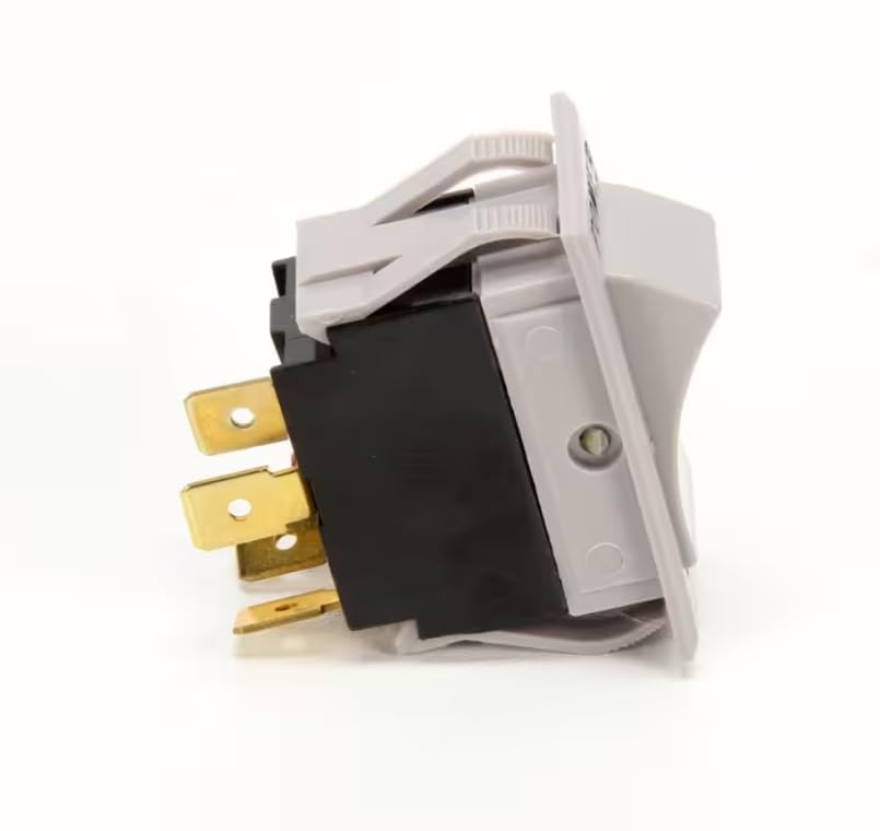 Fits Wells 1207 R 20A 250VAC Power Switch, Rocker, Amber Lighted for BWB1SE, F-101, F-1016