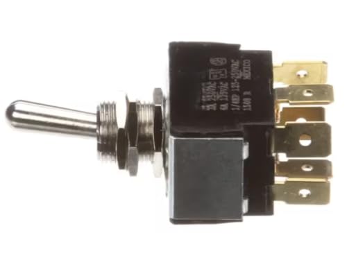 Fits Hobart 1508 R 3A 250VAC 6A 125 VAC 1/4 HP Switch, Rocker, DPDT for AM14, LXGC, LXiH