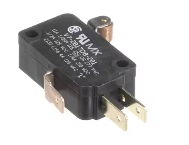 Fits Taylor 11A 1/3HP 125, 250, 277 VAC 1/2A 125VDC, 1/4A 250 VDC 2133 L156 4A 125 VAC L Microswitch, Roller, SPDT, Door, R160 for GDF28, 16-Fp, AFD-280E