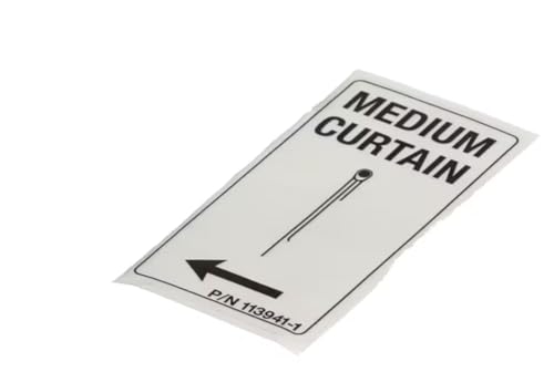 Fits Champion 113941-1 Label, Medium Curtain
