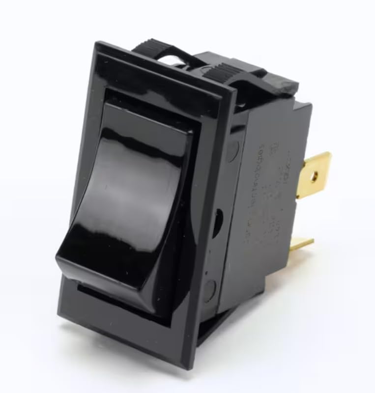 Fits Southbend Range 1146 R 10A 250VAC 15A 125VAC 3/4HP 250VAC Switch, Power, Black, SPDT for B-Series, BGS/12SC, BGS/22SC