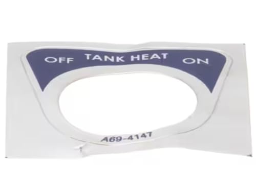 Fits Stero Dishwasher A69-4147 Decal, Bezel, Tank Heat Off/On for SC-1, SC-2, SC-3