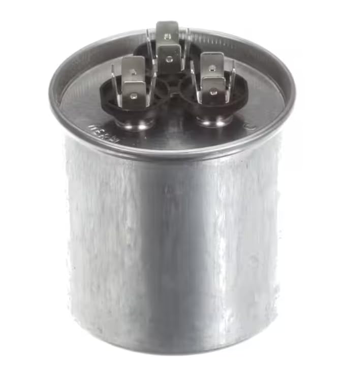 Fits Rheem 328P5010H37P25A45R 321911650061 Capacitor, Dual, 50/10uF, 370VAC, 50/60HZ, Round for RJNL-A042DK000, RQRM-A042JK000