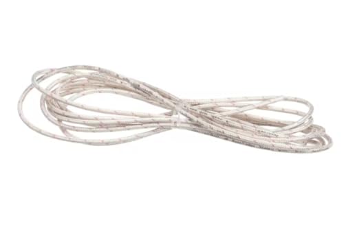 5250 315207 Wire, 18 Gauge, White with Red Strips, 250C