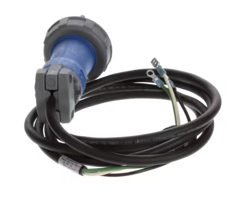 Fits Frymaster 320P6W Power Cord and Plug, Pin and Sleeve, 20A, 250VAC for UHCTHD6, UHC-P, UHC