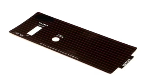 Fits Wilbur Curtis WC-39372 CAFE 1DB Label/Overlay, Switch Panel, CAF 1 for CAFE1DB10A000