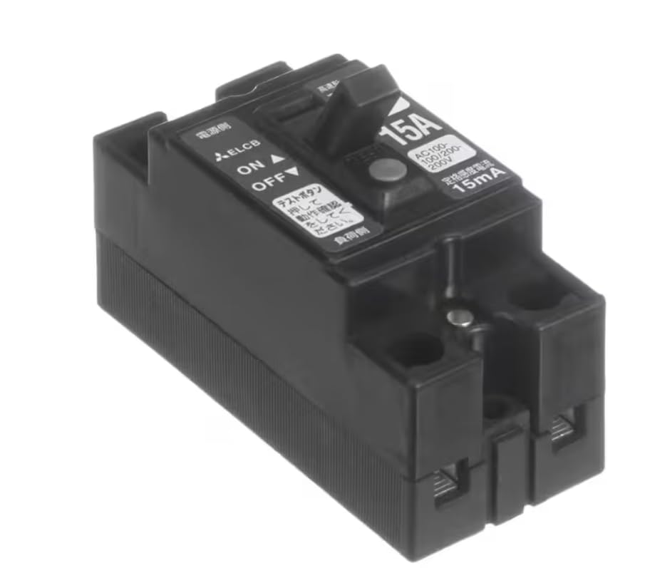 Model NV-L22 JIS C 8201-2-2 Ann2 A1702 HN200N220H01 15A Circuit Breaker, 15 Amp, 2 Pole